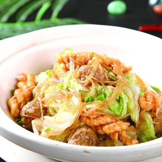 美味咖喱丸子粉丝煲