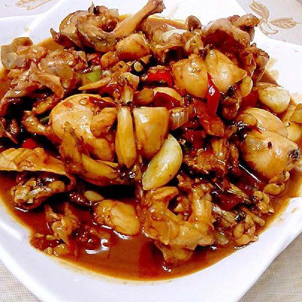 美味的红烧仔鸭子