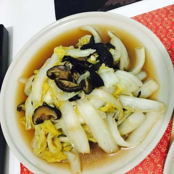 香菇白菜片