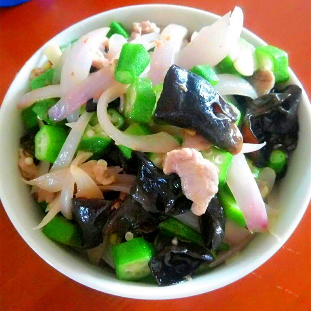 特色秋葵炒里脊肉