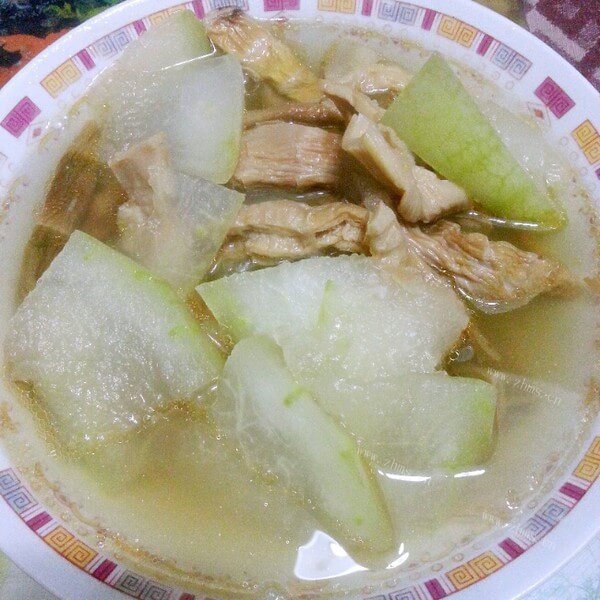 美味的油皮冬瓜汤
