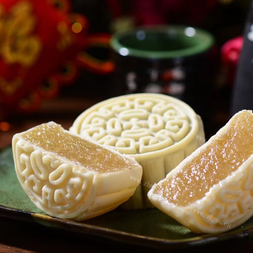 美味的五色冰皮月饼