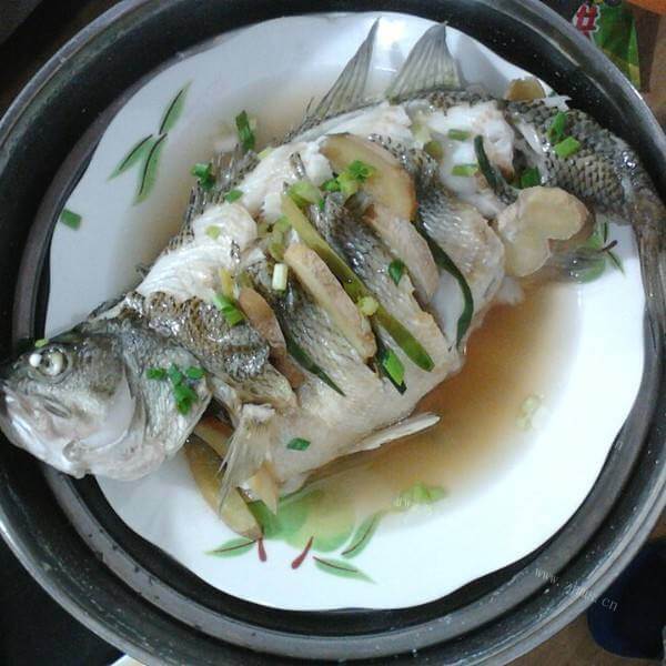 美味的柠香清蒸鲈鱼