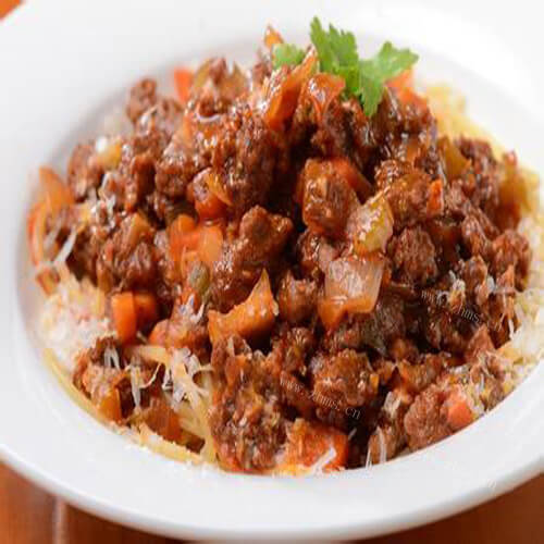 美味的欧式肉酱面