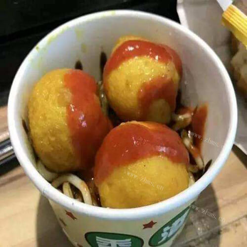 美味的茄汁鸡蛋仔