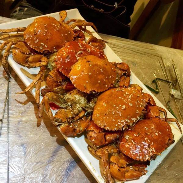 美味的鲜酥蟹子