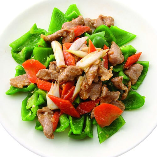 家常肉片青椒