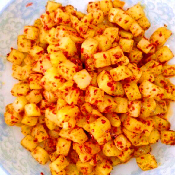 美味的火爆土豆丁