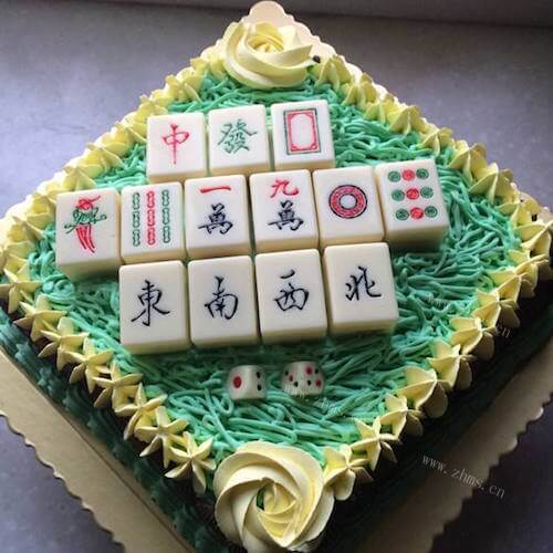 开胃的麻将蛋糕