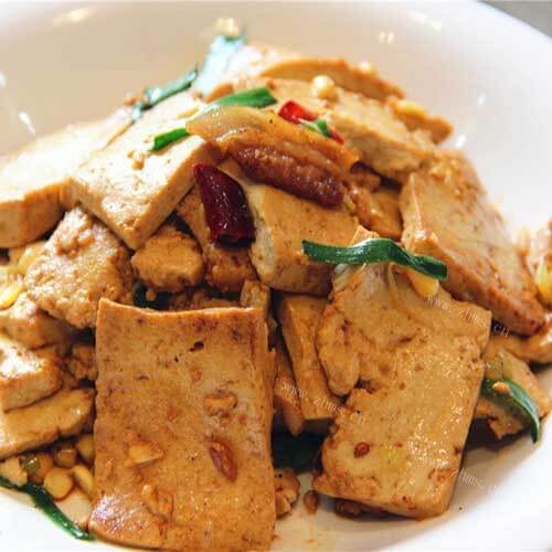 家常猪肉炒豆腐