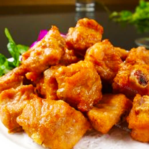美食糖醋炸排骨