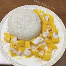 美味的泰式芒果糯米饭