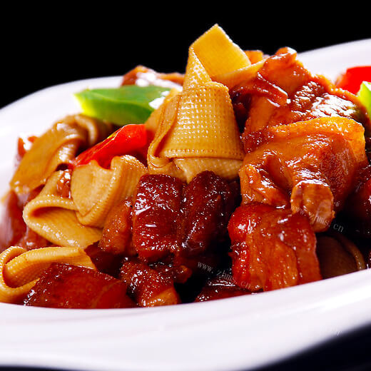 自制肉烧干豆腐 