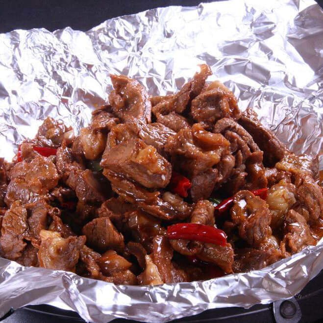 美味的锡纸羊肉