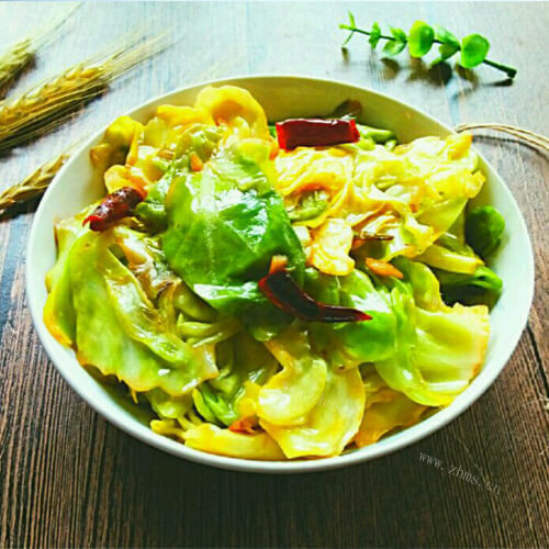 家常甜辣圆白菜