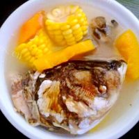 自制鱼头玉米汤