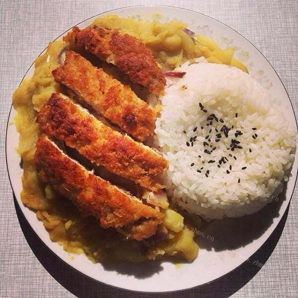 超好吃的黄金猪排饭