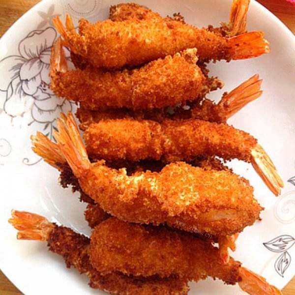美味面包糠炸虾