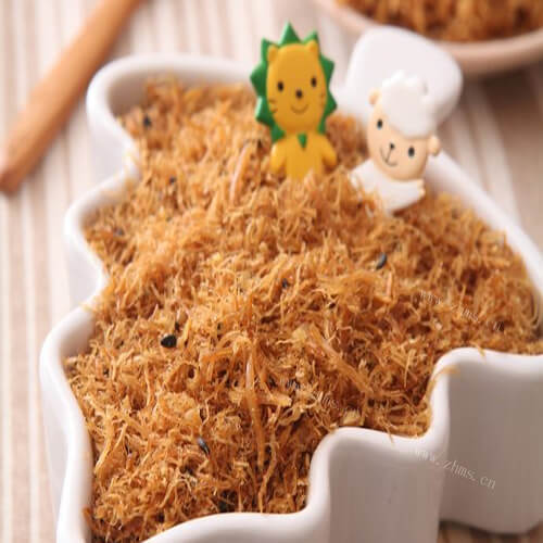 美味的芝麻微辣肉松