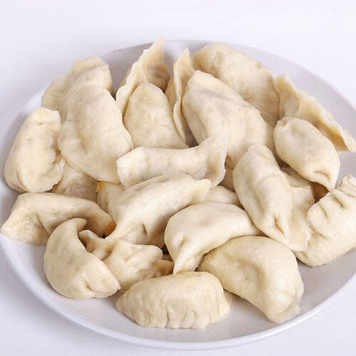 特色番茄茼蒿氽饺子