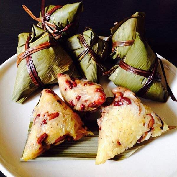 美味的红豆红枣粽