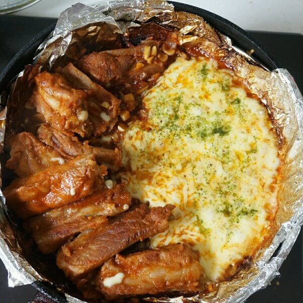 美味的韩式芝士