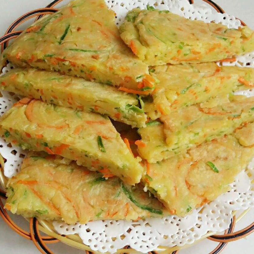 别样的西葫芦红萝卜鸡蛋饼