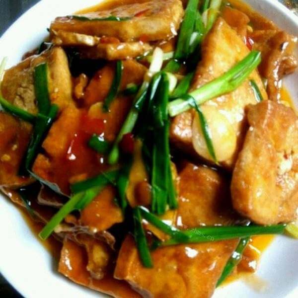 自制豆腐南瓜叶