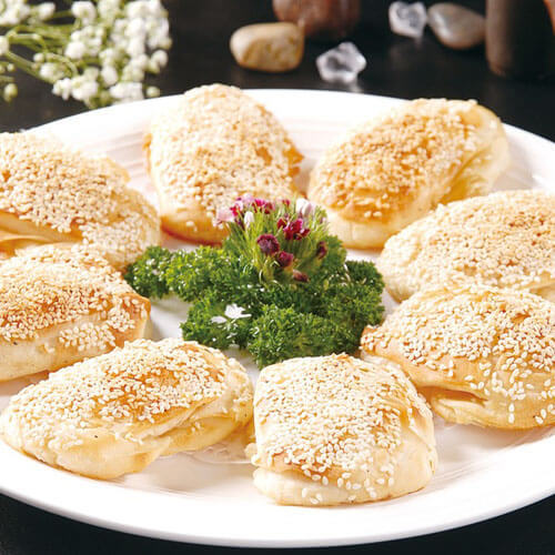 美味的核桃黑白芝麻酥饼