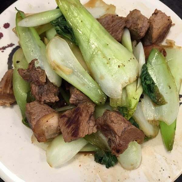 美味的菜心牛肉粒