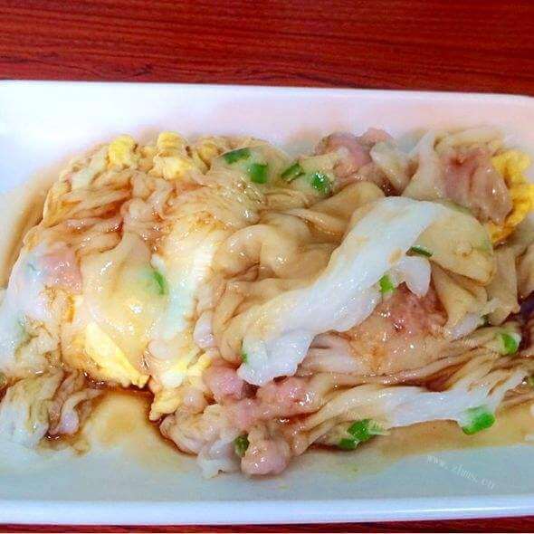 下饭榨菜瘦肉炒肠粉