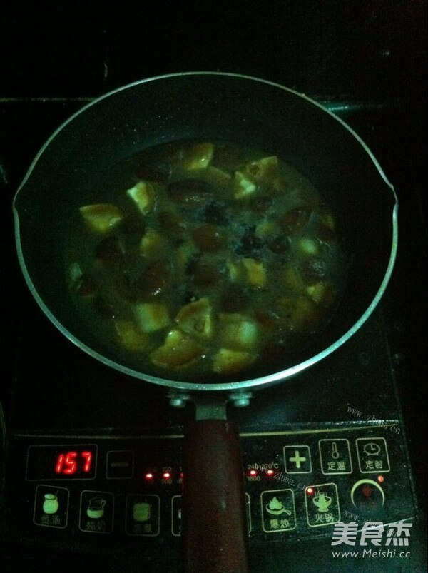 开胃的香菇煮豆腐做法图解4)