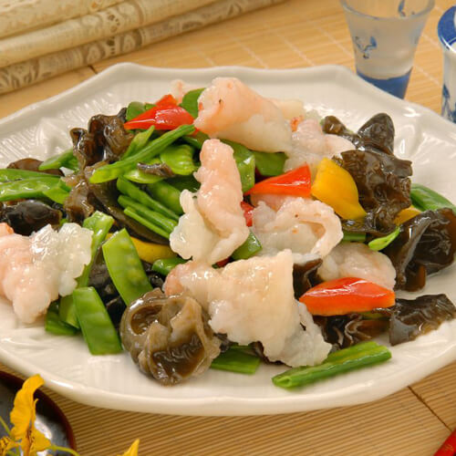 「手工美食」时蔬虾仁