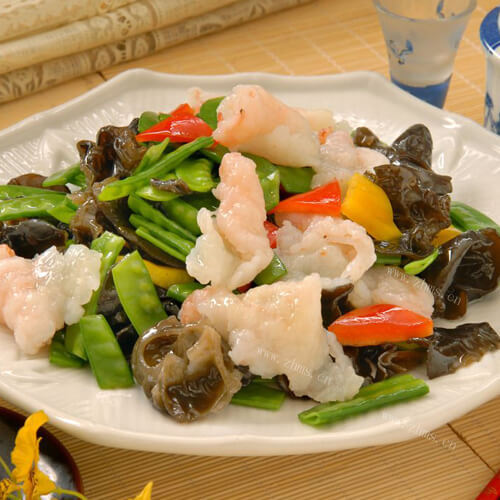 「手工美食」时蔬虾仁