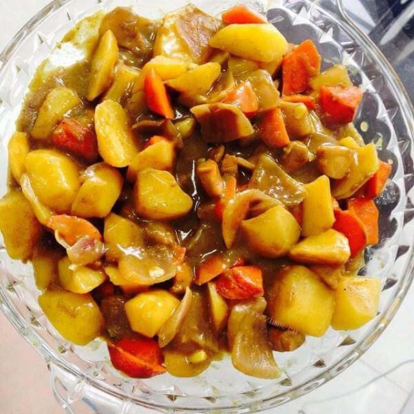 自制咖喱土豆鱼丸