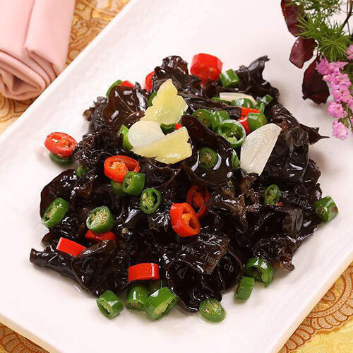美味青椒炒黑木耳