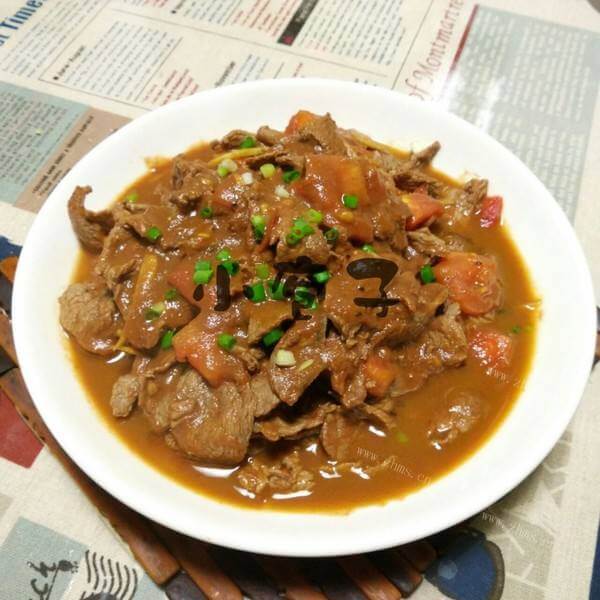 鲜冬菇炒牛肉(家庭版)