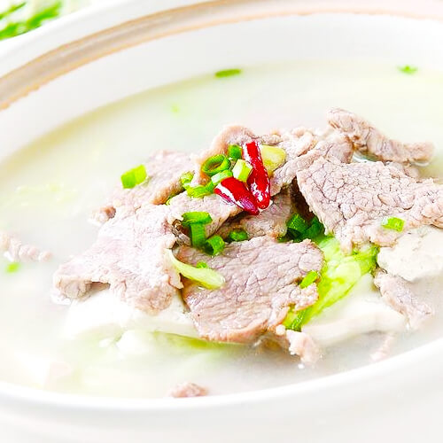 「美味可口」梅肉白菜粥