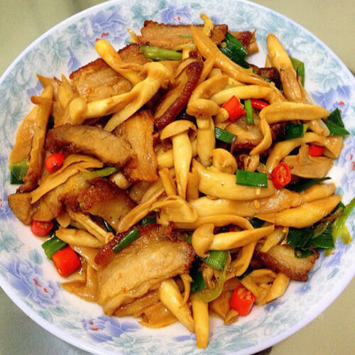 美味的蘑菇炒肉的做法