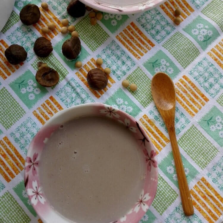 滋补的燕麦栗子糊