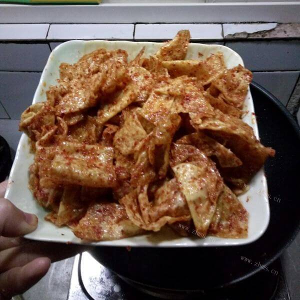 味道不错的麻辣豆皮