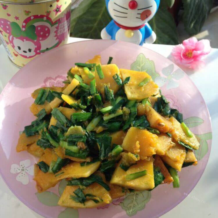 五味俱全的韭菜炒南瓜