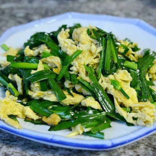 韭菜培根炒鸡蛋
