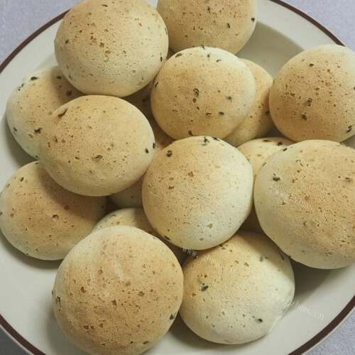 美味的烤麻薯
