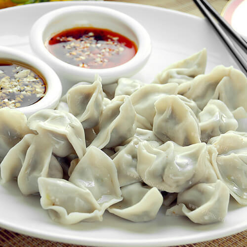 山苜楂虾仁饺子