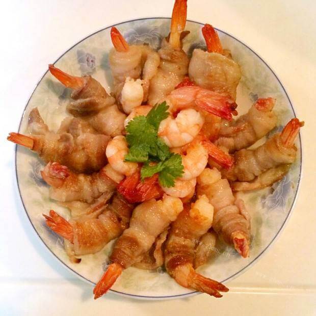 特色培根烤大虾