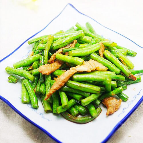 我的豆角炒肉的做法