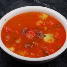 好喝的西红柿牛腩汤的做法
