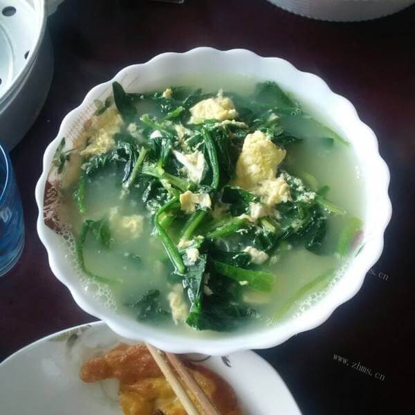 营养菠菜鸡蛋汤的做法