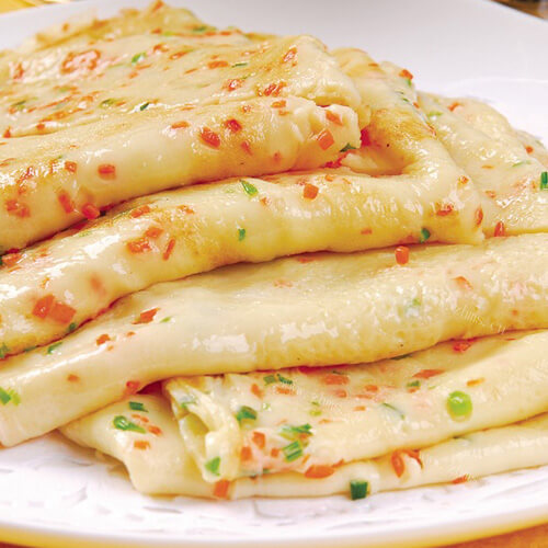 外婆教我做火腿豆芽煎饼